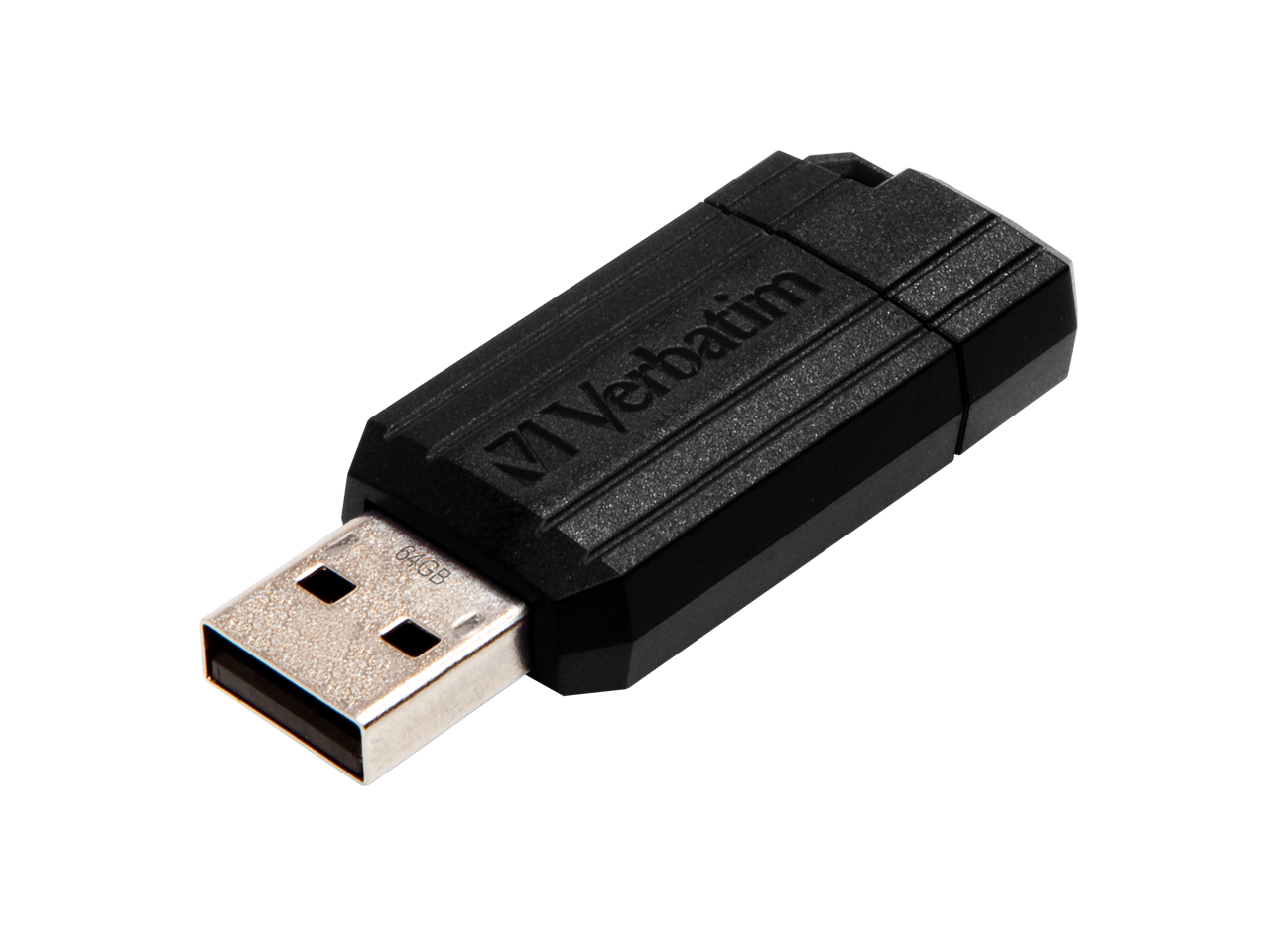 VERBATIM PINSTRIPE USB STICK 64GB 49065 12MB/s USB 2.0 black 1