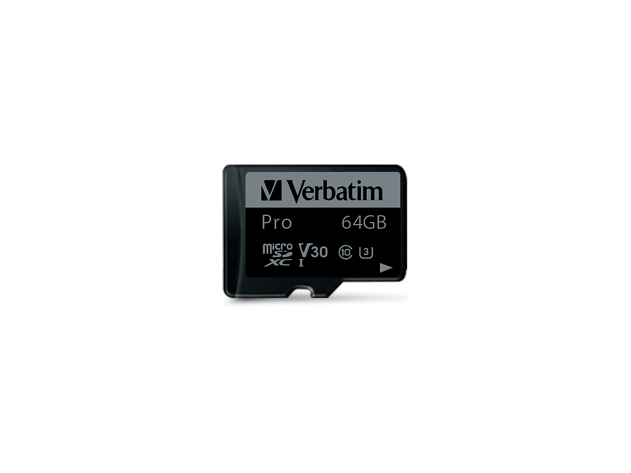 VERBATIM PRO U3 MICRO SDHC CARD 64GB 47042 class 10 with adapter 1