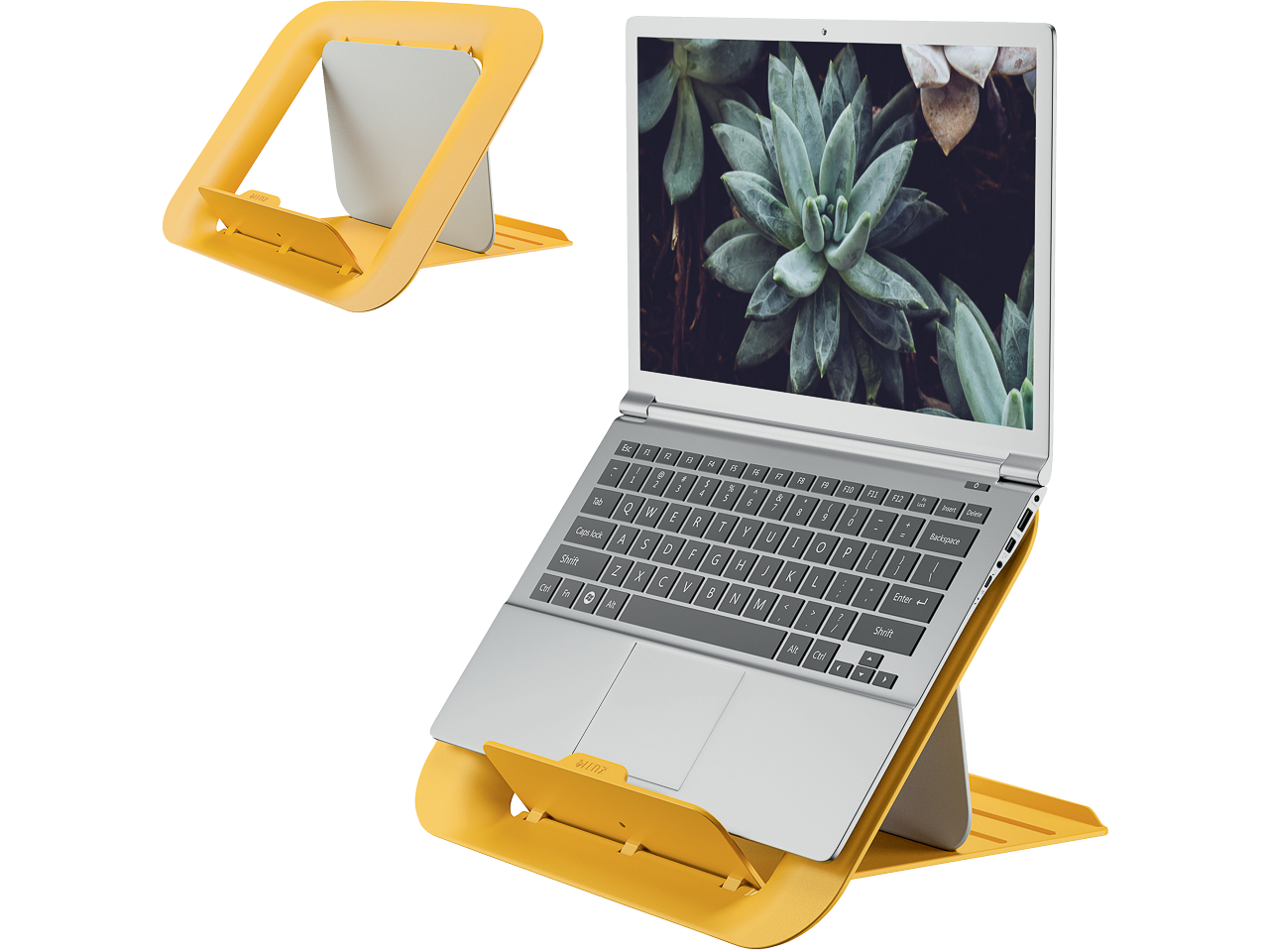 64260019 LEITZ Ergo Cosy laptop standaard 13-17" geel 1