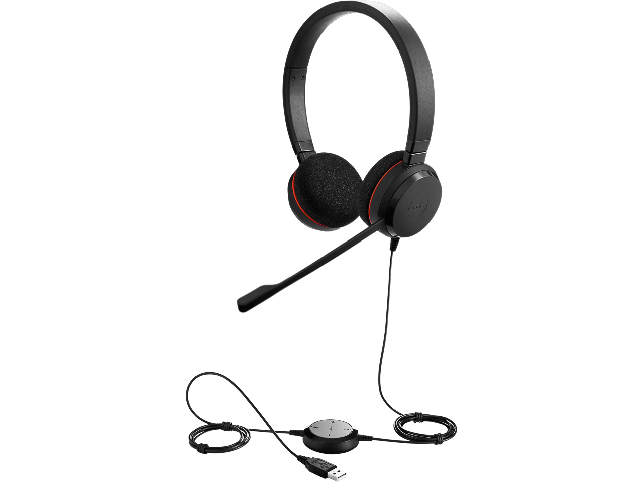 JABRA EVOLVE 20 MS DUO HEADSET 4999-823-109 USB-A/NC/cable 1