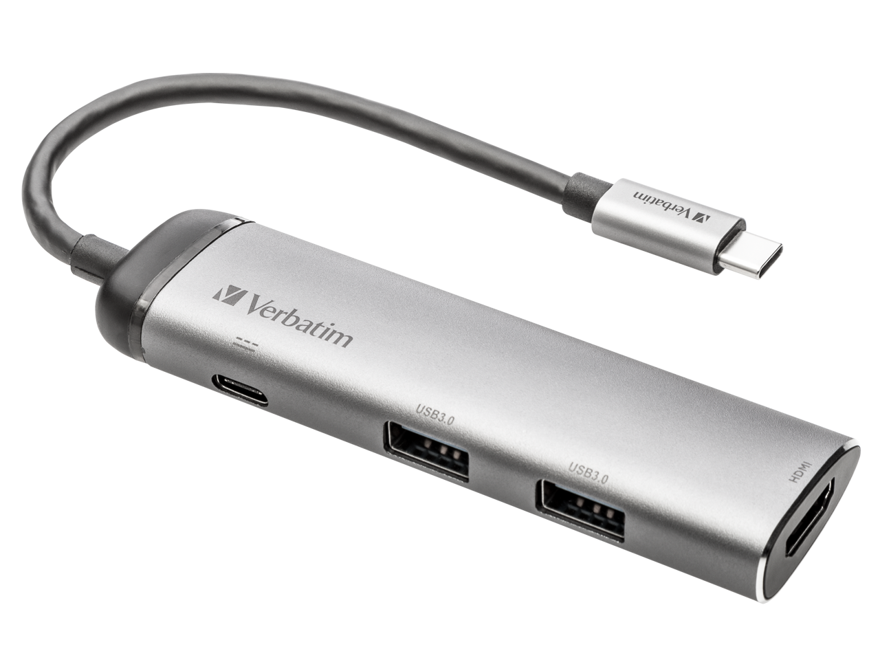 VERBATIM USB-C MULTIPORT HUB 49140 USB HDMI aluminium 1