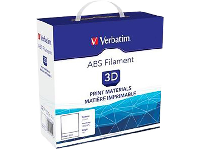 ABS 1,75mm WHITE 1kg VERBATIM 3D FILAMENT 1