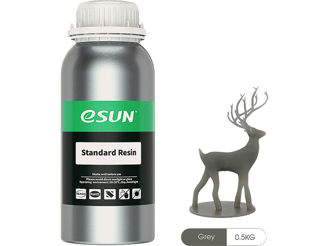 UV/LCD STANDARD GREY 1kg ESUN 3D RESIN 405NM 1
