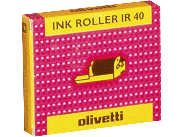 80878 OLIVETTI Logos ink roller (2) black IR40 350.000signs 1