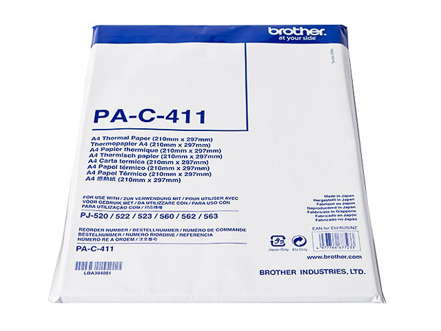 BROTHER THERMAL PAPER A4 PAC411 100sheets 210x297mm 1
