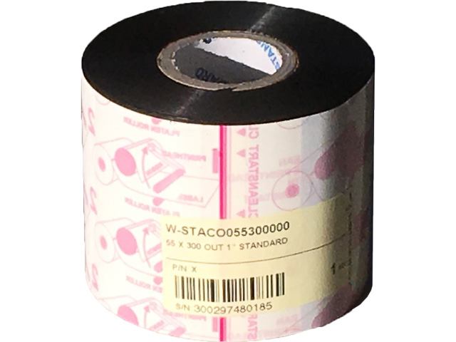 43971 TG DL210 TTR ribbon (20) black 55mmx300m 20x300metre wax 1