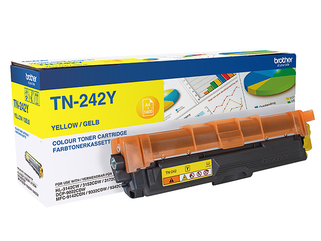 TN242Y BROTHER HL toner yellow ST 1400 pages 1