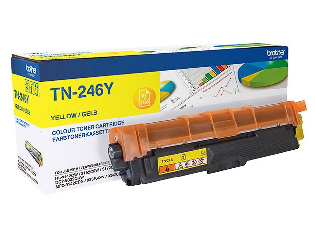 TN246Y BROTHER HL Toner yellow HC 2200 Seiten 1