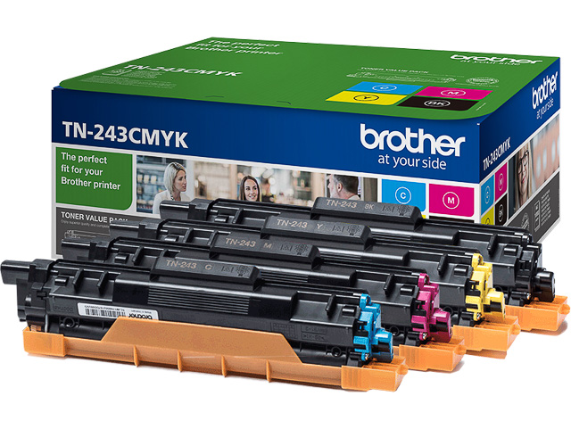 TN243CMYK BROTHER DCP toner (4) cmyk ST 4x1000pages 1