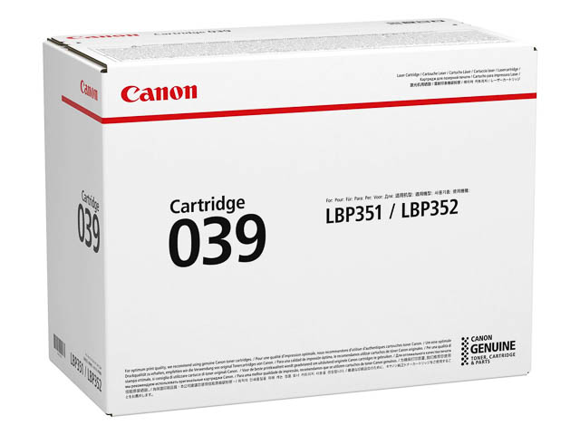 0287C001 CANON 039BK LBP cartridge black ST 11.000pages 1