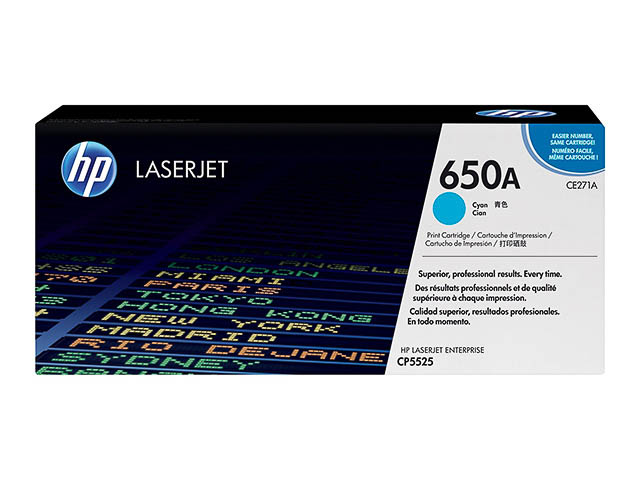 CE271A HP 650A CLJ cartouche cyan 15.000 pages 1