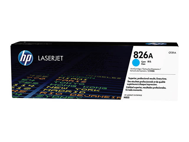 CF311A HP 826 CLJ cartouche cyan 31.500 pages 1