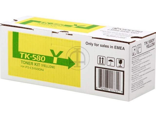1T02KTANL0 KYOCERA TK580Y FSC Toner yellow 2800Seiten 1