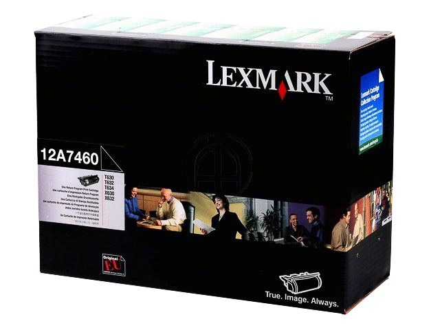 12A7460 LEXMARK Optra T Cartridge black ST return 5000Seiten 1