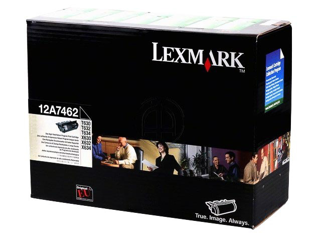 12A7462 LEXMARK Optra T Cartridge black HC return 21.000Seiten 1