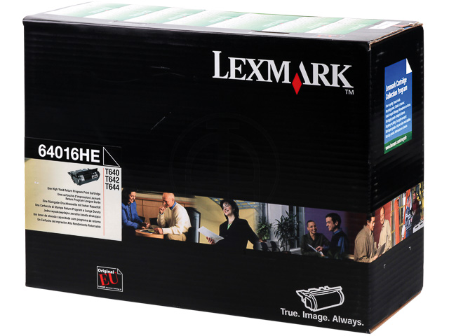 64016HE LEXMARK Optra T Cartridge black HC return 21.000Seiten 1