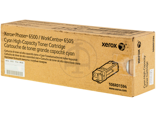 106R01594 XEROX Phaser Toner cyaan HC 2500pagina's 1