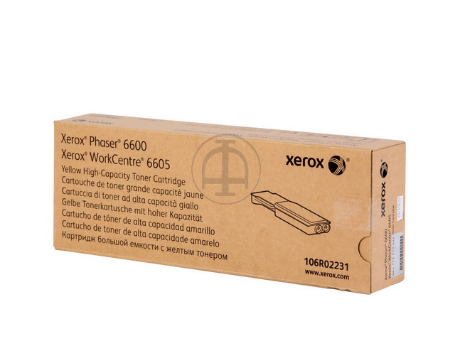 106R02231 XEROX Phaser Toner geel HC 6000pagina's 1