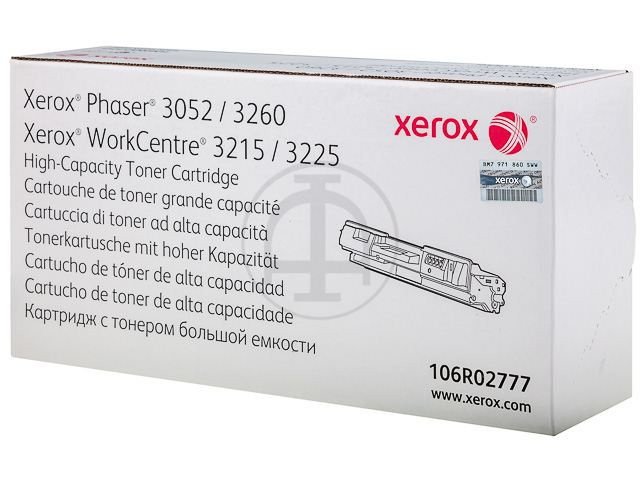106R02777 XEROX Phaser Toner zwart HC 3000pagina's 1