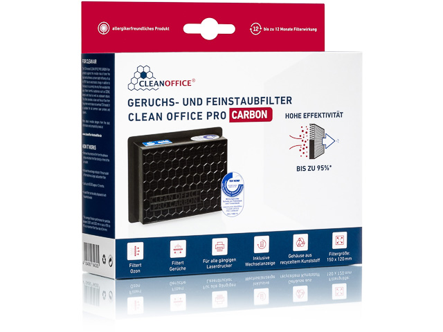 8403030 CLEANOFFICE Pro Carbon fijnstof filters (1) 150x120mm 1