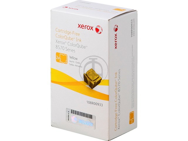 108R00933 XEROX ColorQube Vaste inkt (2) geel 2x2200pagina's 1