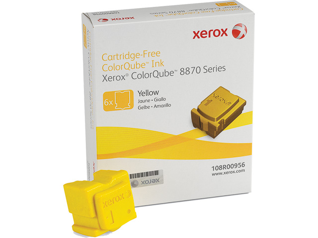 108R00956 XEROX ColorQube Vaste inkt (6) geel 17.300pagina's 1