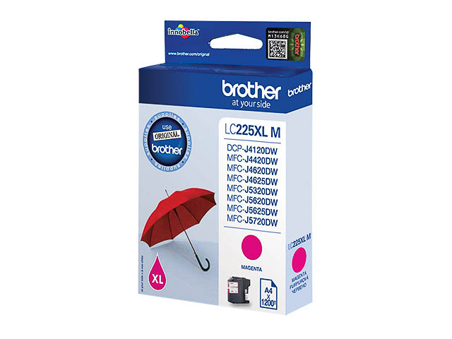 LC225XLM BROTHER MFC Inkt magenta HC 1200pagina's 1