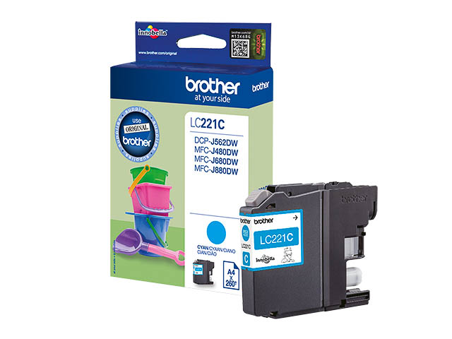 LC221C BROTHER MFC ink cyan 260pages  1