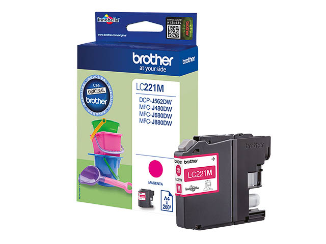 LC221M BROTHER MFC encre magenta 260 pages 1
