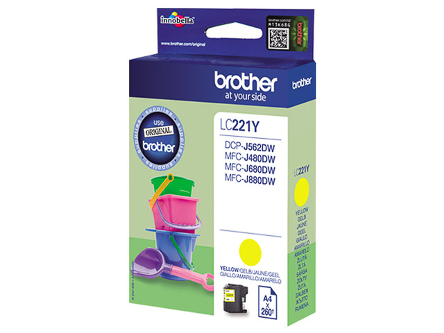 LC221Y BROTHER MFC Tinte yellow 260 Seiten 1