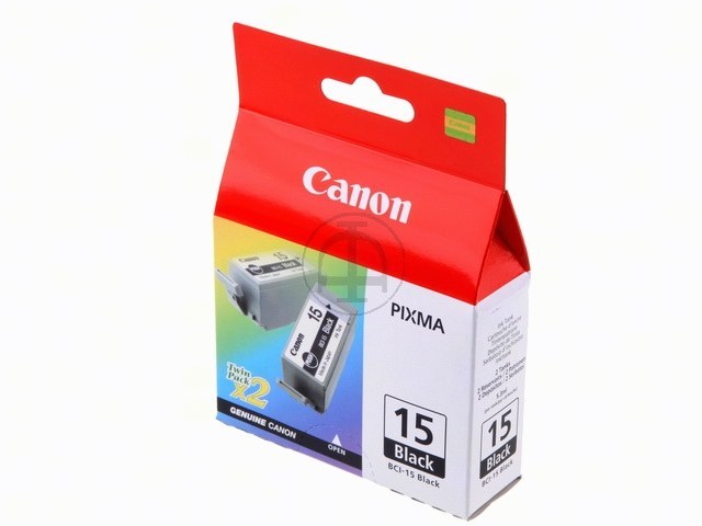 8190A002 CANON BCI15B Nr.15 Pixma ink (2) black 2x40pages 2x5,3ml 1