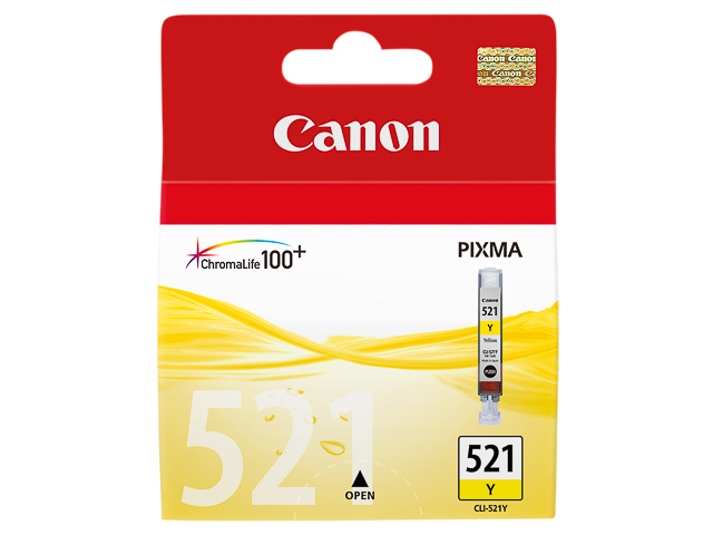 2936B001 CANON CLI521Y Nr.521 Pixma MP ink yellow 470pages 9ml 1