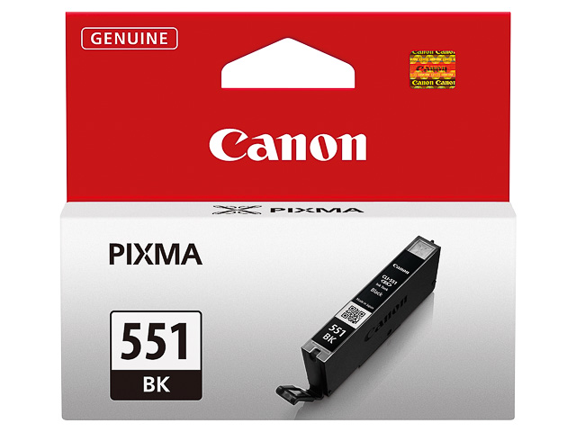 6508B001 CANON CLI551BK Nr.551 Pixma Inkt zwart ST 495foto's 7ml 1