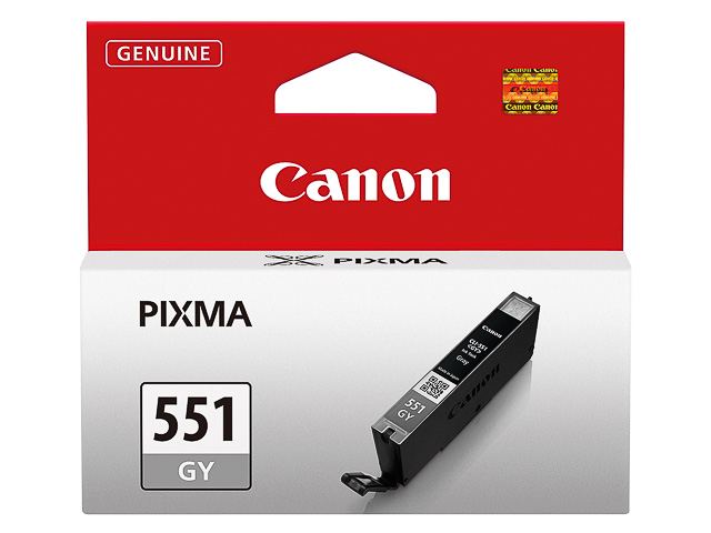 6512B001 CANON CLI551GY Nr.551 Pixma MG Inkt grijs ST 125foto's 7ml 1