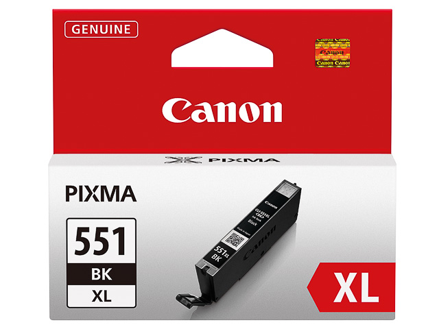 6443B001 CANON CLI551XLBK Nr.551XL Pixma Tinte black HC 1125Fotos 11ml 1