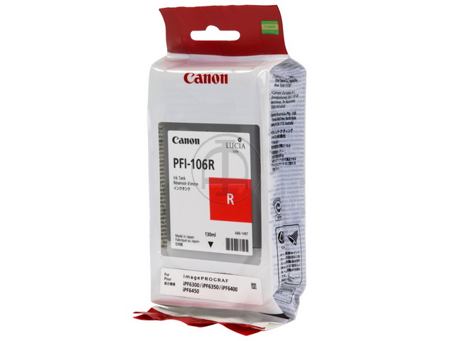 6627B001 CANON PFI106R IPF Tinte red 130ml 1