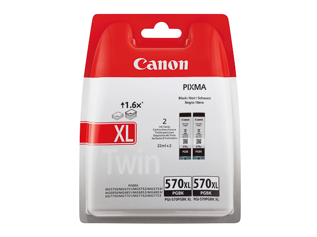 0318C007 CANON PGI570XL Nr.570XL Pixma MG ink (2) black HC SEC blister 1