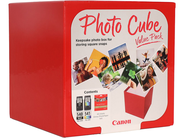 5225B012 CANON PG540/CL541+PP201 Photo Cube Inkt+Fotopapier (2) Value 40 1