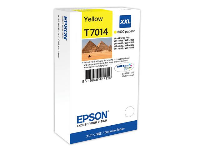 C13T70144010 EPSON WP Tinte yellow EHC 3400Seiten 34ml 1
