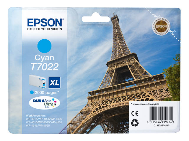 C13T70224010 EPSON WP ink cyan HC 2000 pages 21ml 1