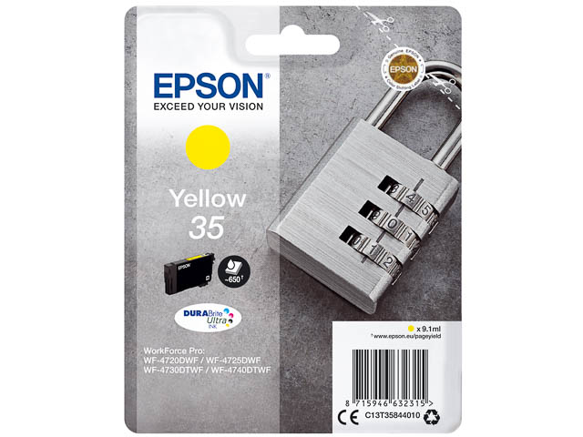 C13T35844010 EPSON WF Tinte yellow ST 650Seiten 9,14ml 1