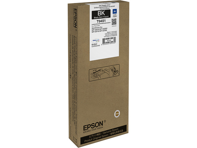 C13T945140 EPSON Cartr. XL WF PRO Inkt zwart HC 64,6ml 1