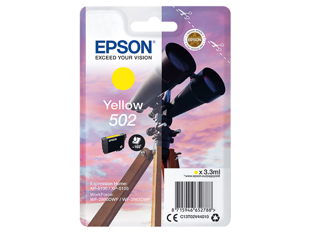 C13T02V44010 EPSON XP Tinte yellow ST 165Seiten 3,3ml 1