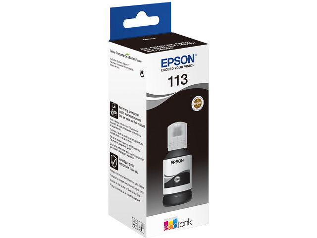C13T06B140 EPSON ET113 EcoTank ink black 7500pages pigmented 127ml 1
