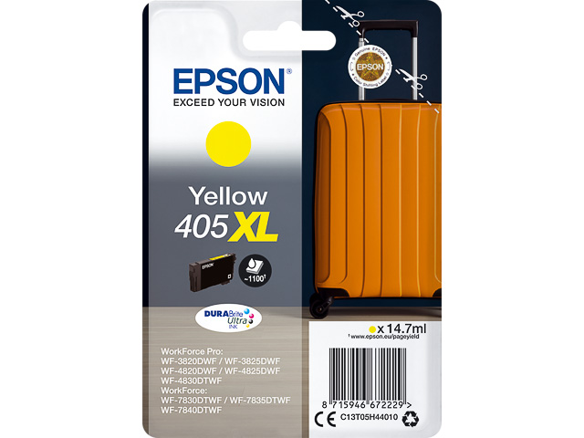 C13T05H44010 EPSON Nr.405XL WF ink yellow HC 1100pages 14,7ml 1