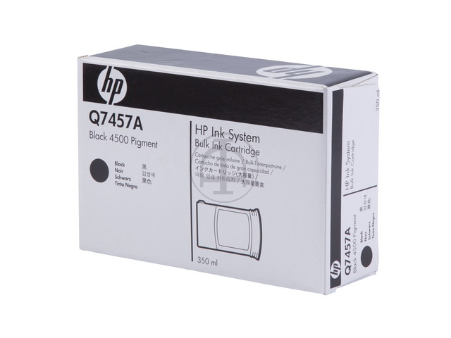 Q7457A HP TIJ 2.5 Industrietinte black pigmentiert 350ml 1