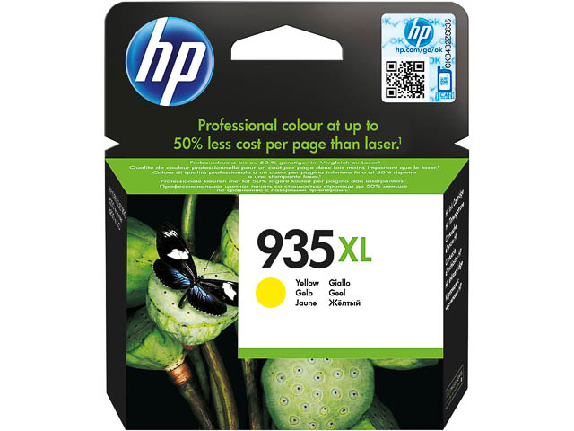 C2P26AE#BGX HP 935XL OJ PRO Inkt geel HC 825pagina's 9,5ml 1