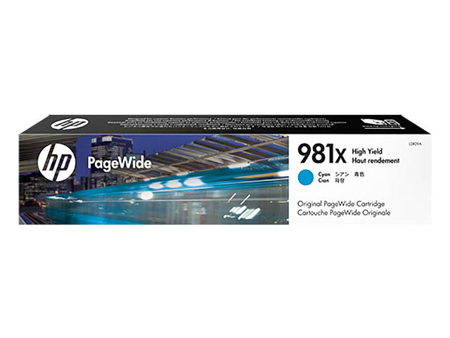 L0R09A HP 981X PW Color Inkt cyaan HC 10.000pagina's 116ml 1