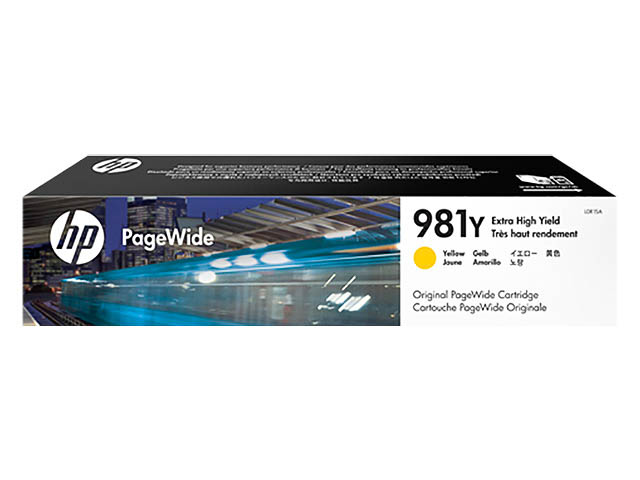 L0R15A HP 981Y PW Color ink yellow EHC 16.000pages 183ml 1