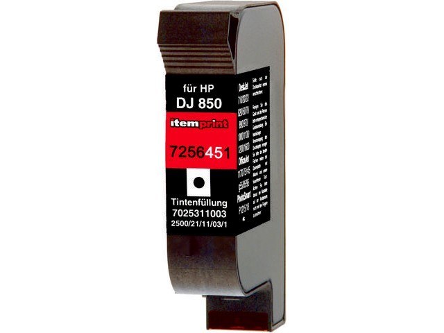 7256451 ItemP. HP 45 DJ Tinte black rebuilt 930Seiten Chip 42ml 1